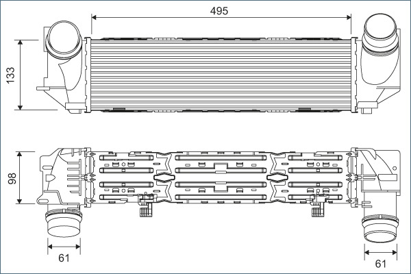 Interkoeler Valeo 818257