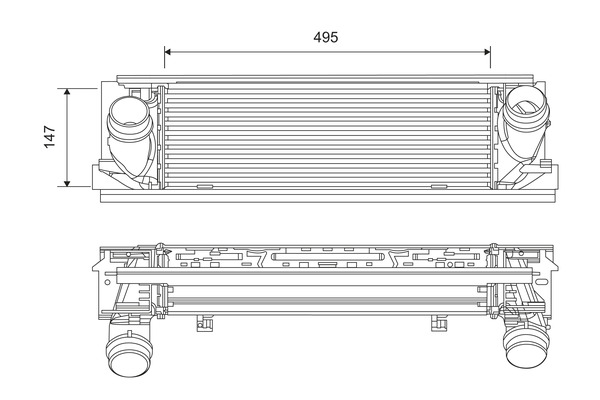 Interkoeler Valeo 818262