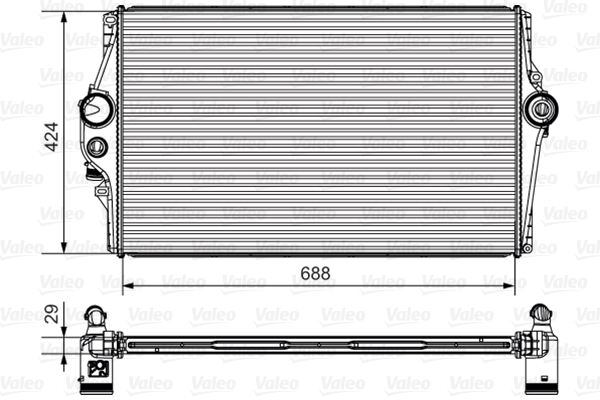 Interkoeler Valeo 818284