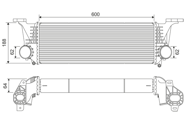 Interkoeler Valeo 818315