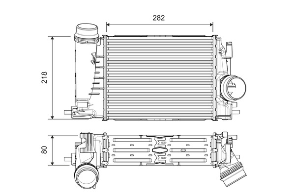 Interkoeler Valeo 818316