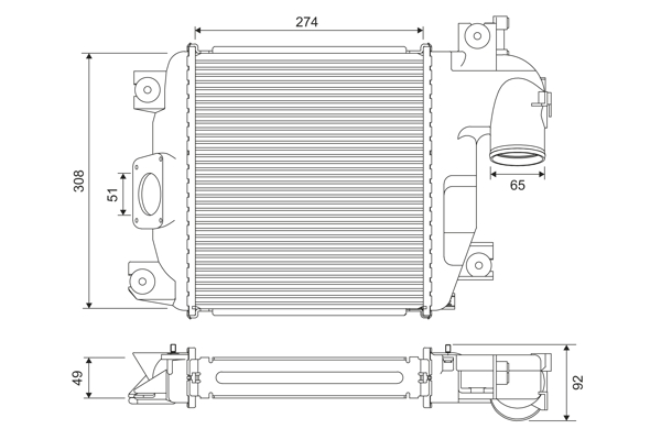 Interkoeler Valeo 818321