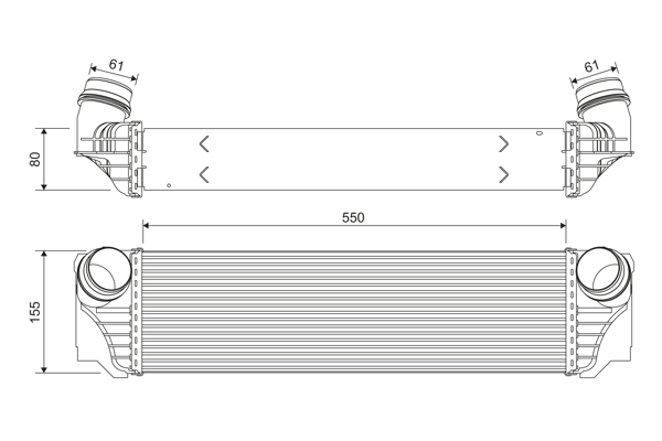 Interkoeler Valeo 818367