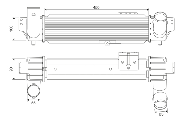 Interkoeler Valeo 818382