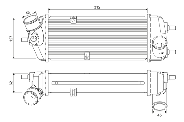 Interkoeler Valeo 818383