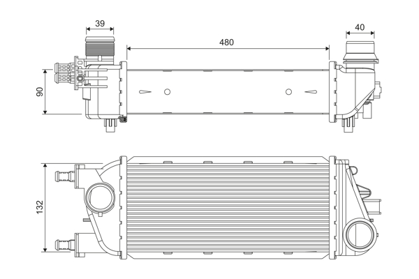 Interkoeler Valeo 818388