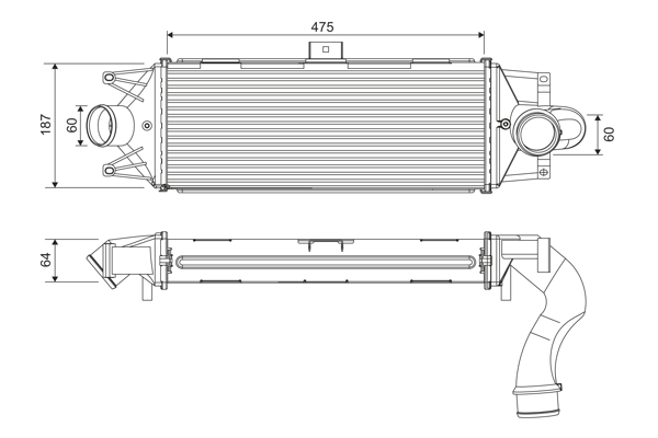 Interkoeler Valeo 818390