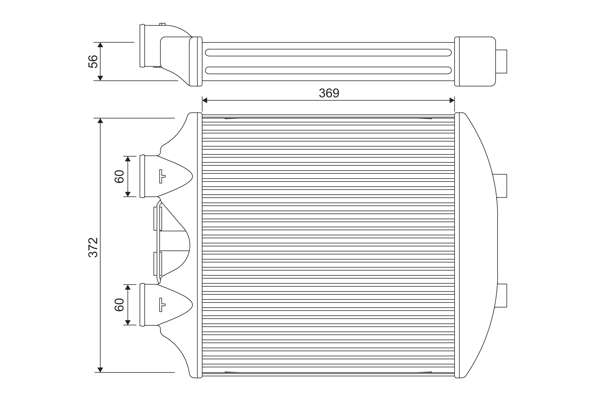 Interkoeler Valeo 818393