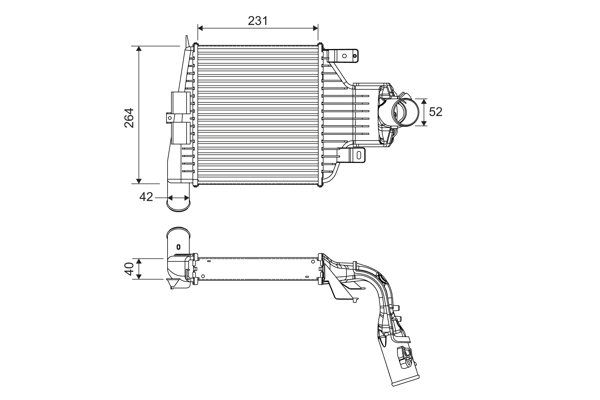 Interkoeler Valeo 818395