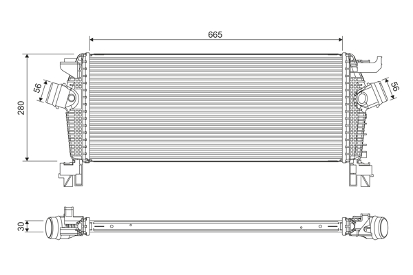 Interkoeler Valeo 818396