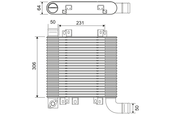 Interkoeler Valeo 818398