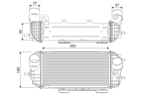 Interkoeler Valeo 818538