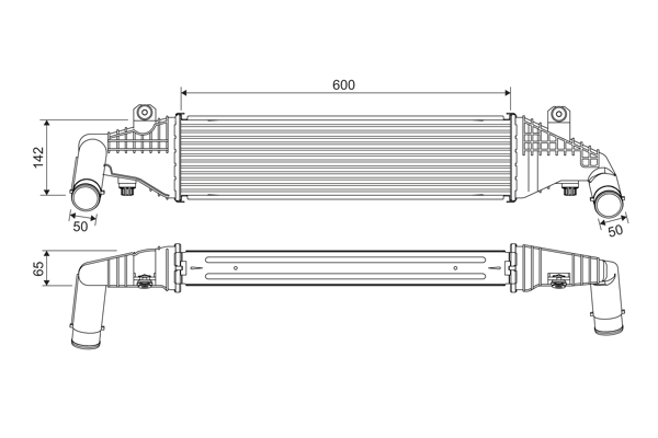 Interkoeler Valeo 818542