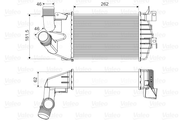 Interkoeler Valeo 818556