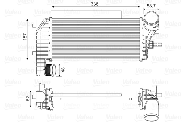 Interkoeler Valeo 818604