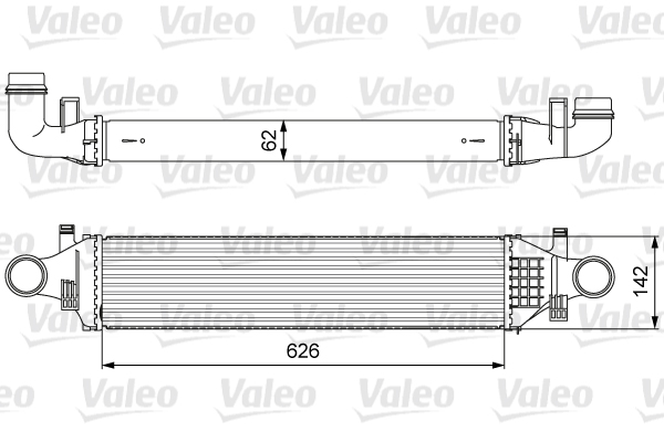 Interkoeler Valeo 818623