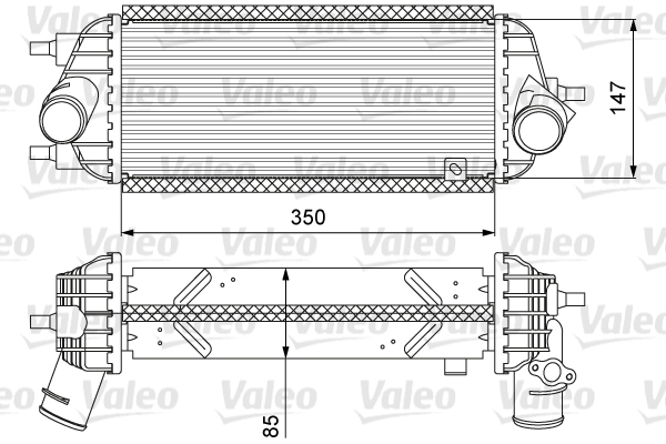 Interkoeler Valeo 818626