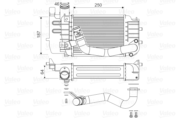 Interkoeler Valeo 818655