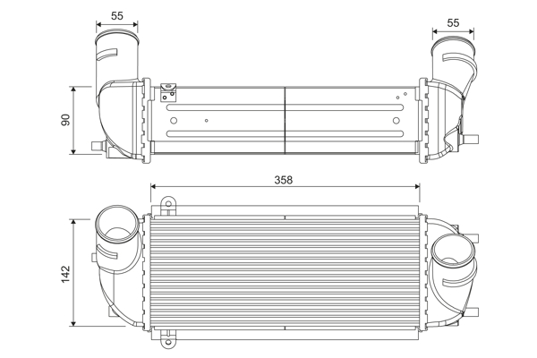 Interkoeler Valeo 818688