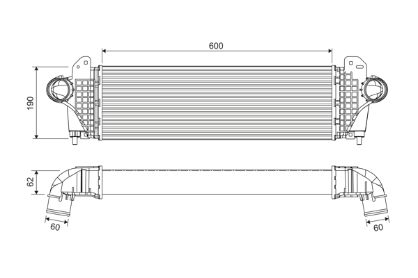 Interkoeler Valeo 818694