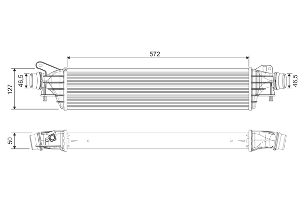 Interkoeler Valeo 818697