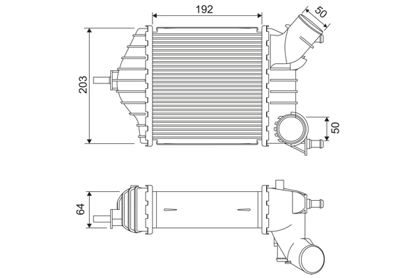 Interkoeler Valeo 818725