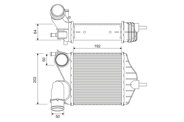 Interkoeler Valeo 818726