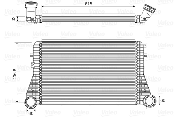 Interkoeler Valeo 818795