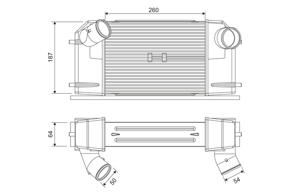 Interkoeler Valeo 818826