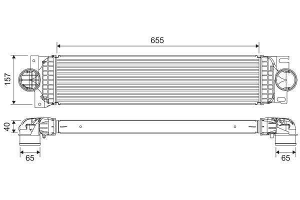 Interkoeler Valeo 822907