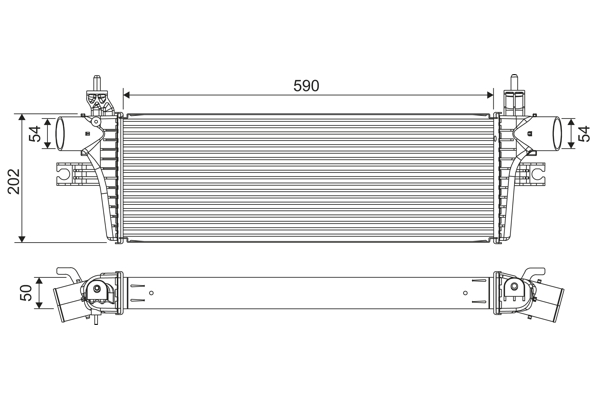 Interkoeler Valeo 822918