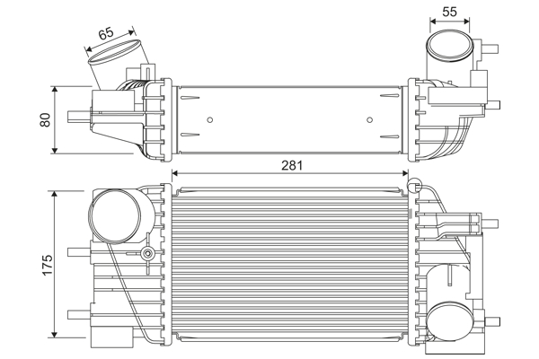 Interkoeler Valeo 822919