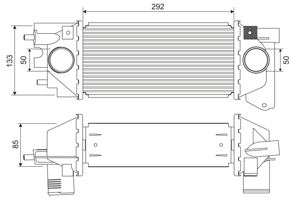 Interkoeler Valeo 822921