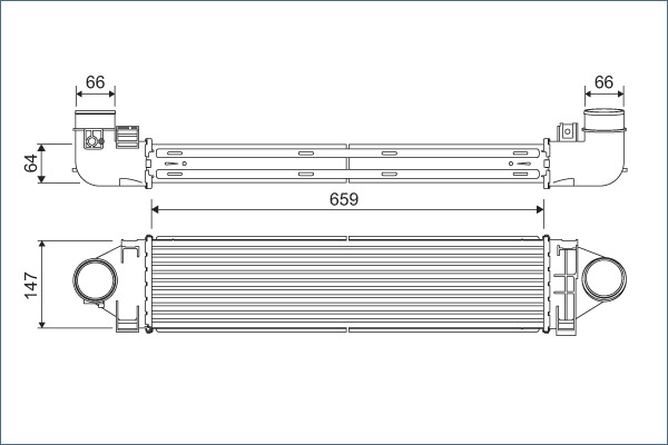 Interkoeler Valeo 822926