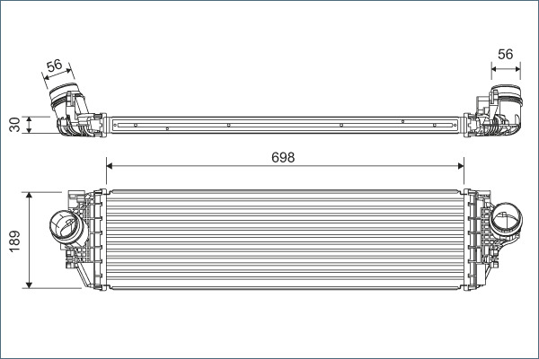 Interkoeler Valeo 822929