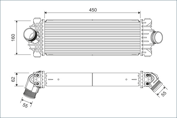 Interkoeler Valeo 822933