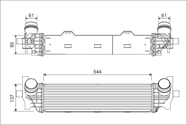 Interkoeler Valeo 822934