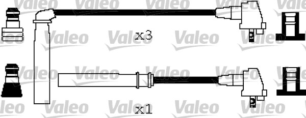 Bougiekabelset Valeo 346198