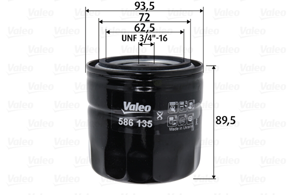 Oliefilter Valeo 586135