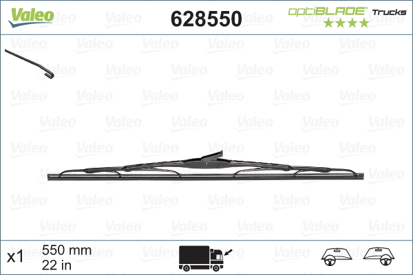 Ruitenwisserblad Valeo 628550