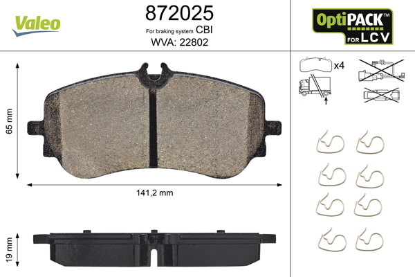 Remblokset Valeo 872025