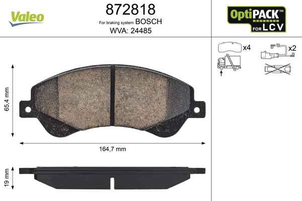 Remblokset Valeo 872818