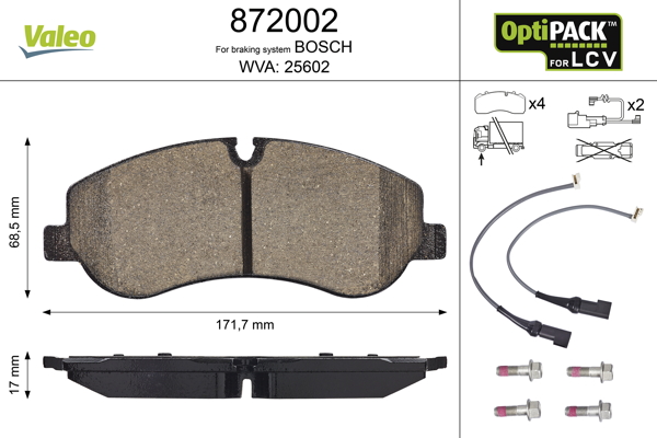 Remblokset Valeo 872002