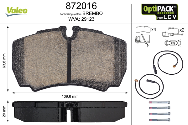 Remblokset Valeo 872016
