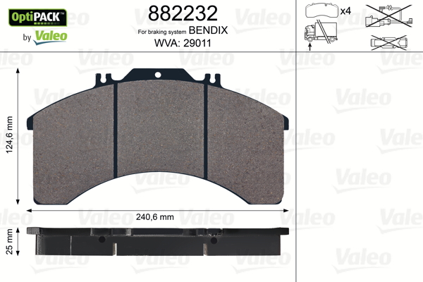 Remblokset Valeo 882232