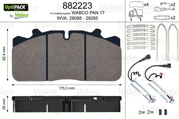 Remblokset Valeo 882223