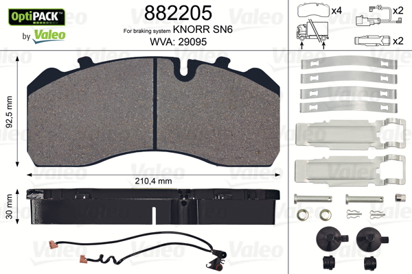 Remblokset Valeo 882205