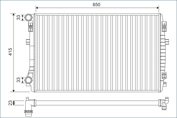 Radiateur Valeo 701129