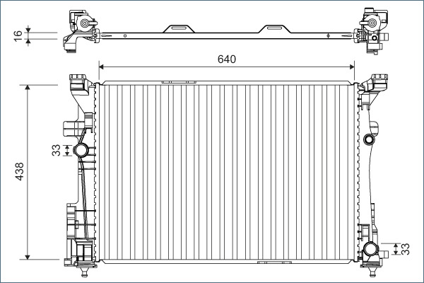 Radiateur Valeo 701133