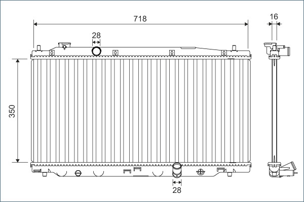 Radiateur Valeo 701136